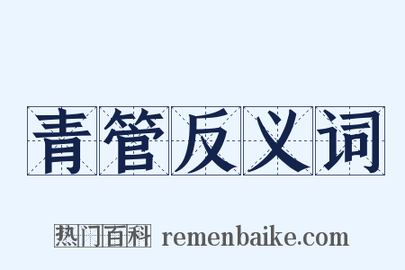 青管反义词是什么意思的图片